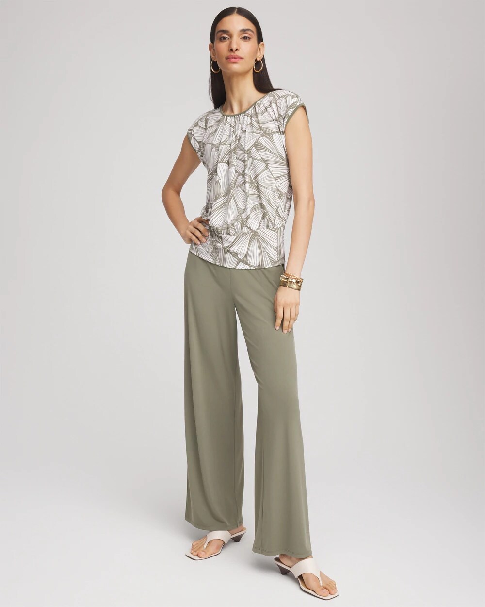 希少jent louis Side Line Tucked Pants Sサイズ CHS_WIDE LEG
